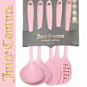 Juicy Couture Home 5-PC Heart Slotted Silicone Utensil Set